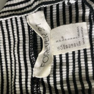 black and white tank top